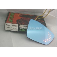 Volkswagen Polo 10- Blue Side Mirror w LED Signal